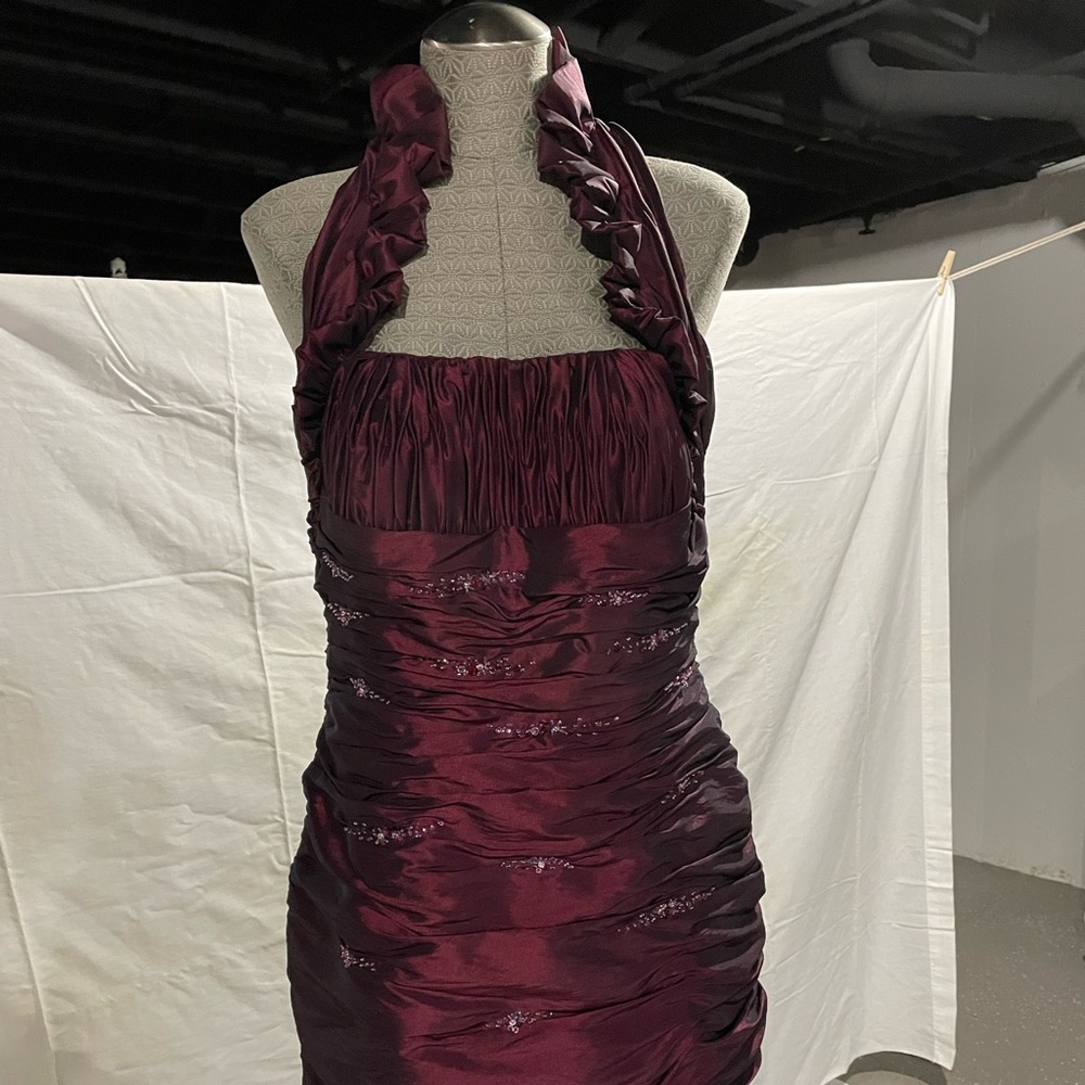 Dress burgundy size 12 paid $700 and selling for $200